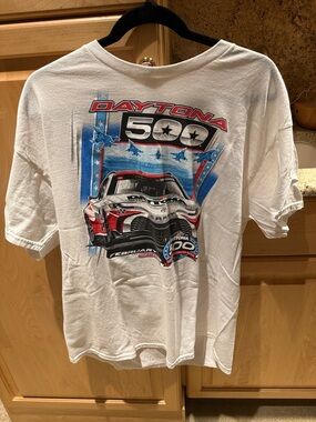 Daytona 500 White Graphic Men’s T-Shirt